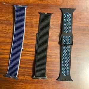 3x Apple Watch bands